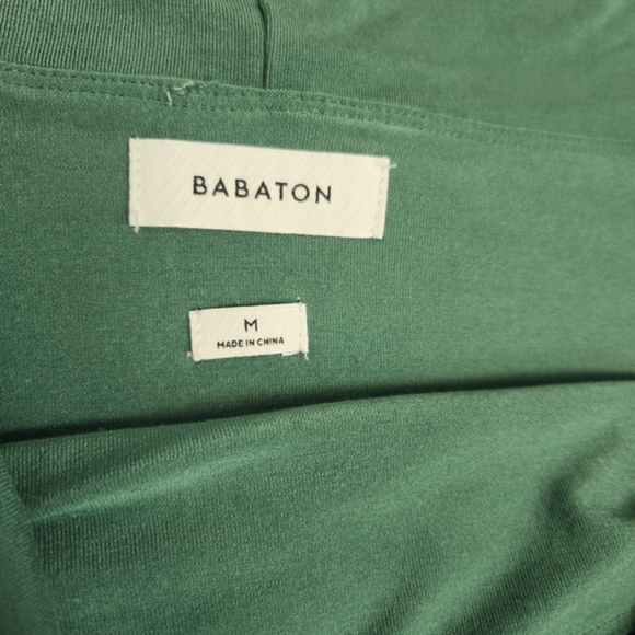 Aritzia Babaton Green Streamline Long Sleeve Top Size M Stretchy Soft Romantic - Picture 11 of 13